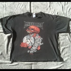 VERY distressed Metallica concert T-shirt XL
